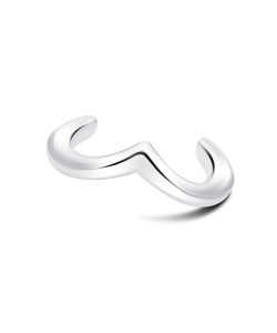 Moustache Silver Ear Cuff EC-1222